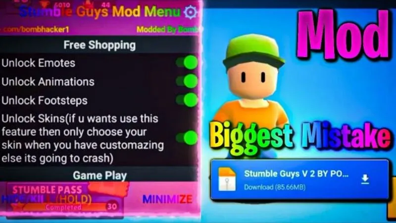 Tính Năng Nổi Bật Trong Stumble Guys Mod