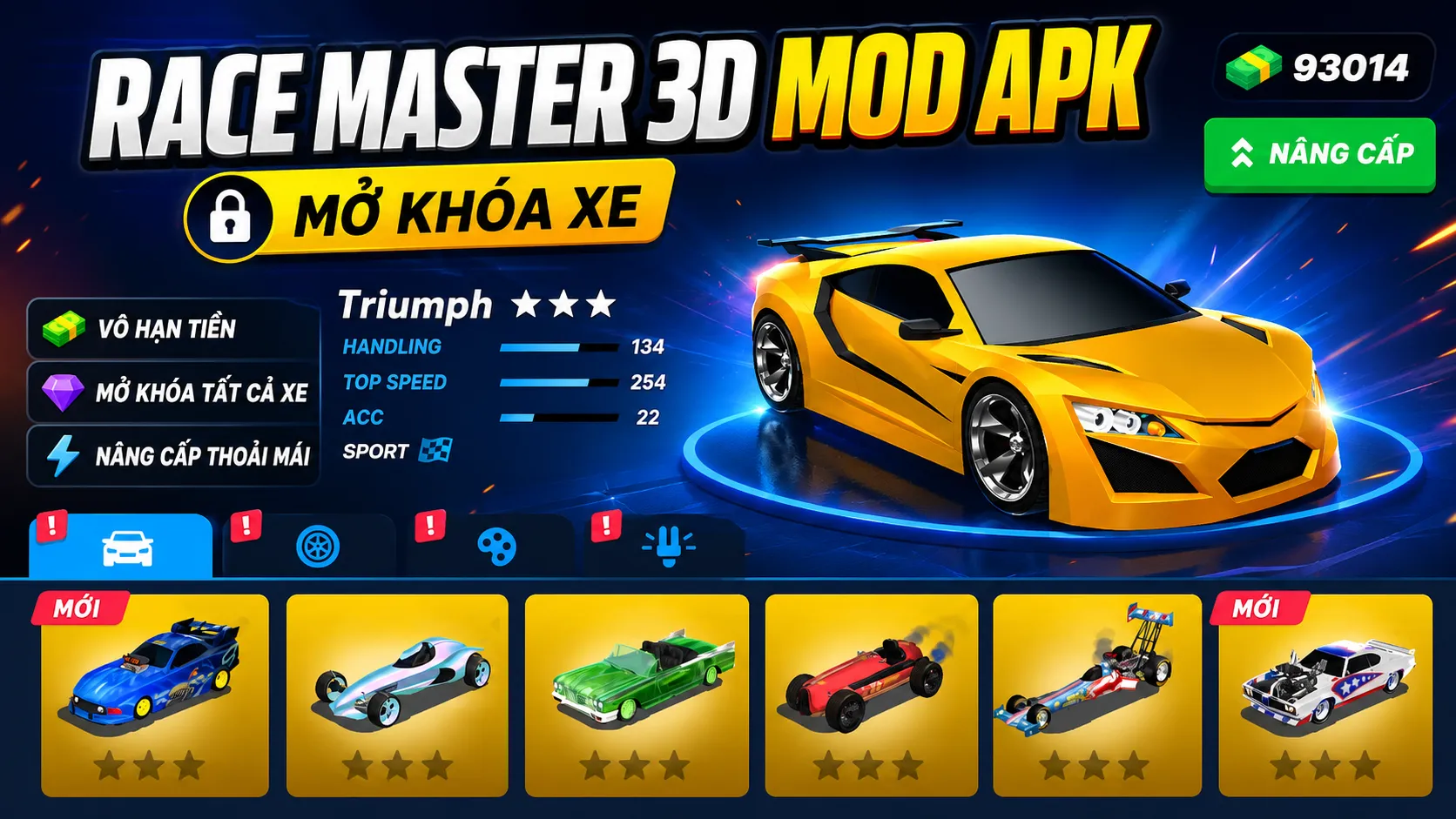 Giới Thiệu Race Master 3D Mod APK