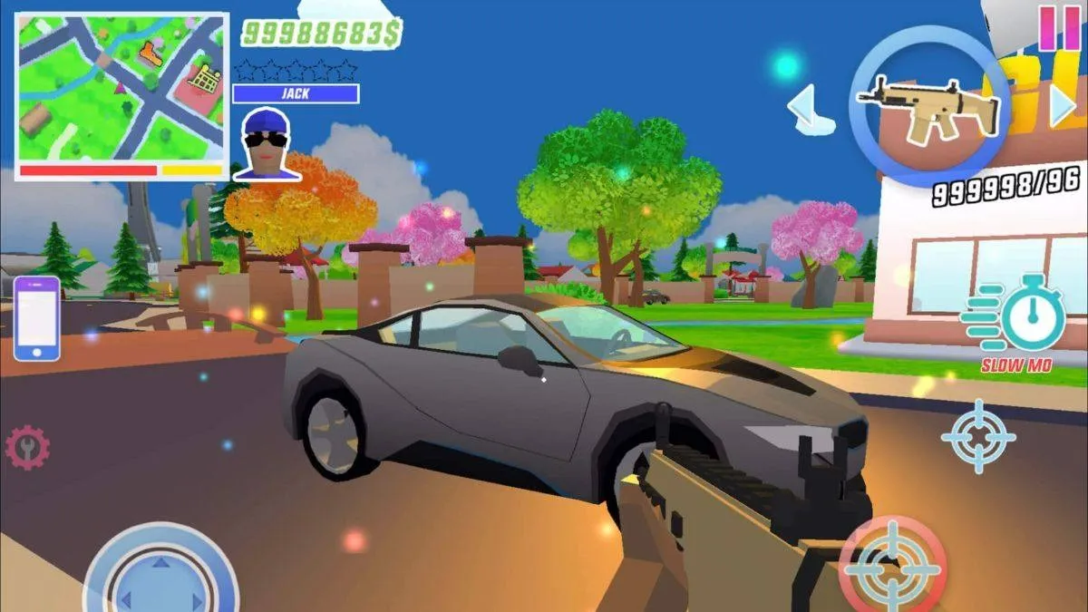 Explore the Open World in Dude Theft Wars