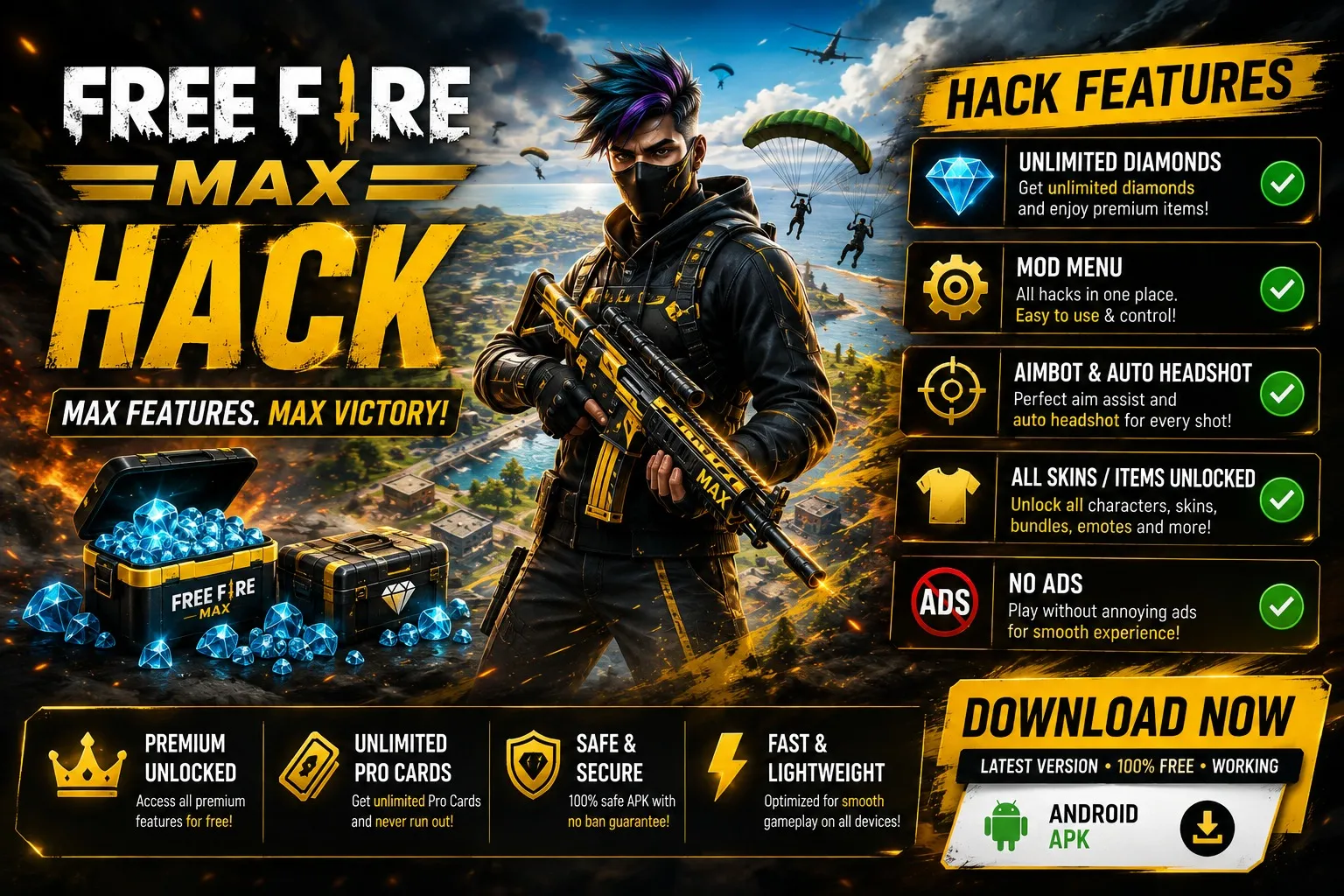 Free Fire MAX Hack Features