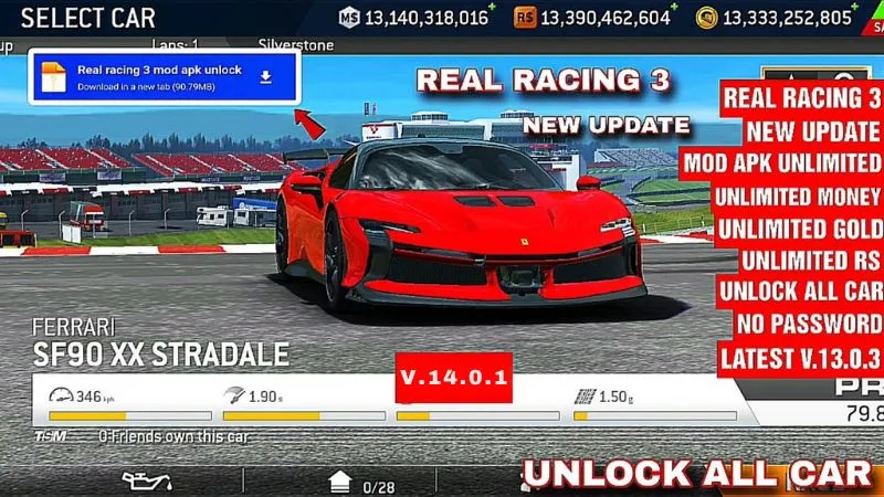 Tính năng Real Racing 3 Mod