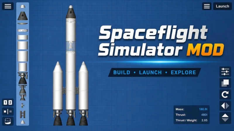 Tính năng Spaceflight Simulator MOD