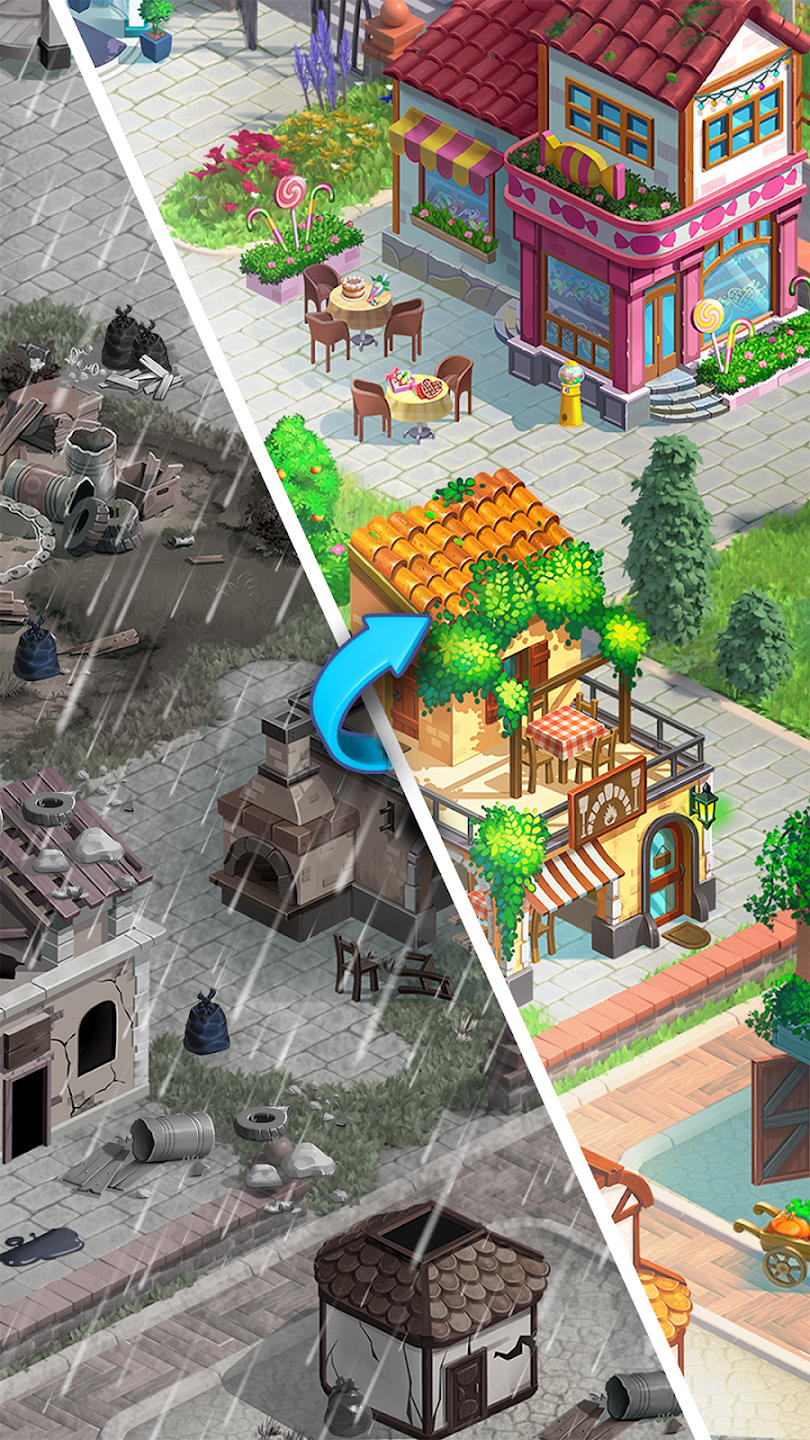 Gameplay merge vẫn là trọng tâm của Travel Town MOD APK