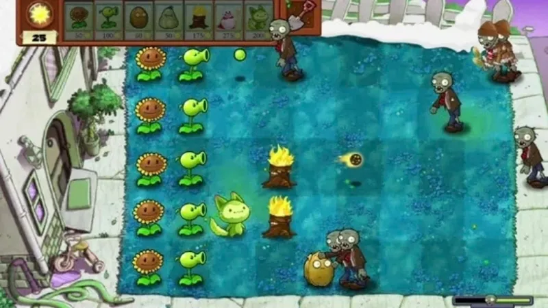 Gameplay Plant vs Zombie MOD lai tạo khi kết hợp các cây thành đơn vị Fusion mới