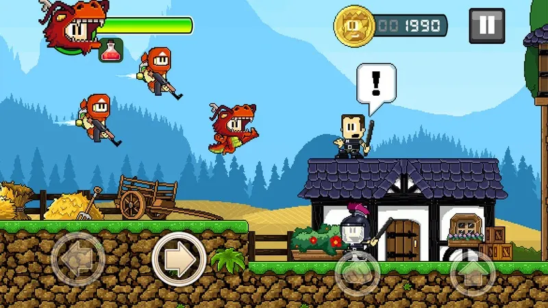 Giao diện MOD Menu và tài nguyên trong Dan The Man Hack