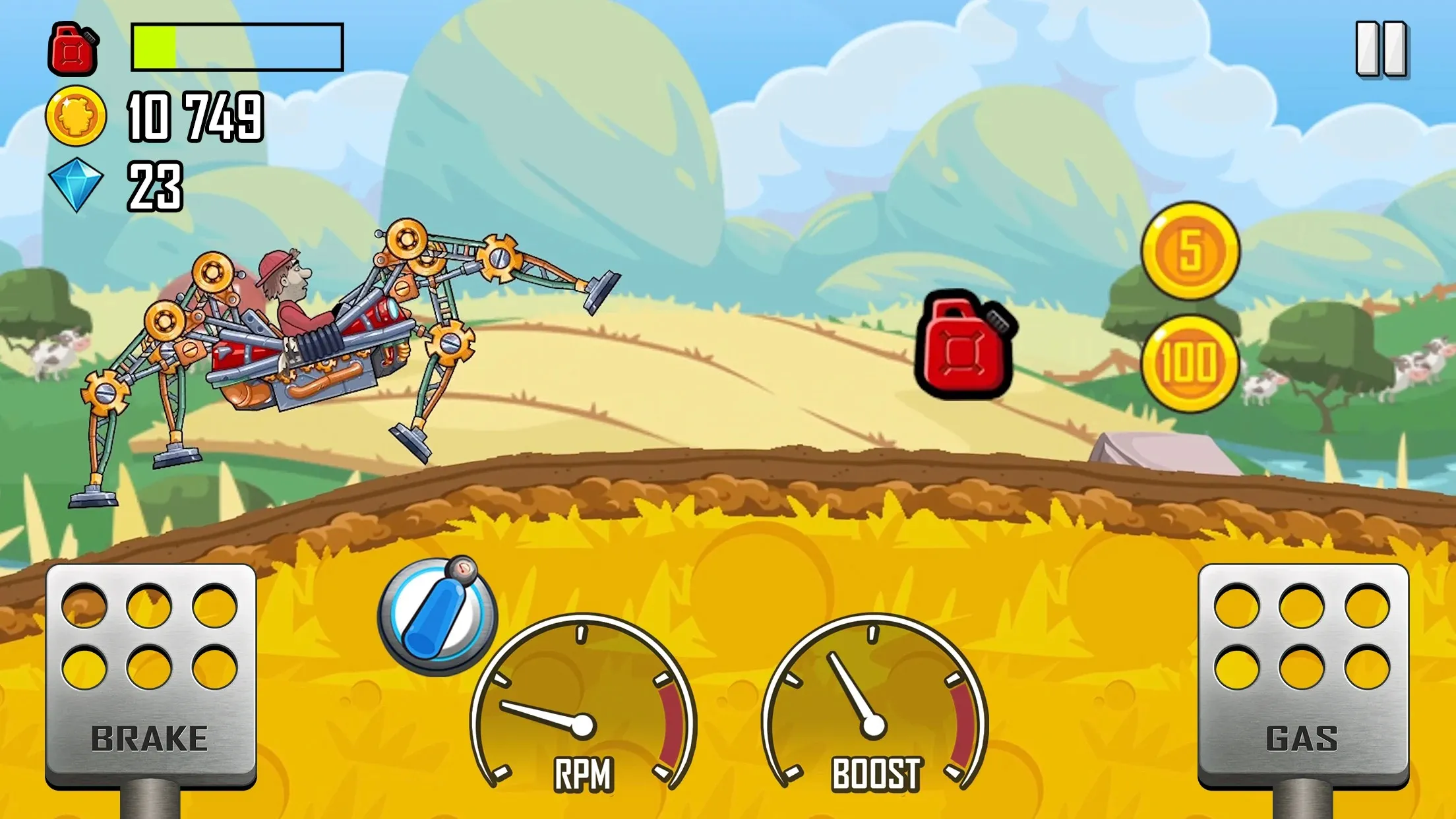 Hill Climb Racing Gameplay