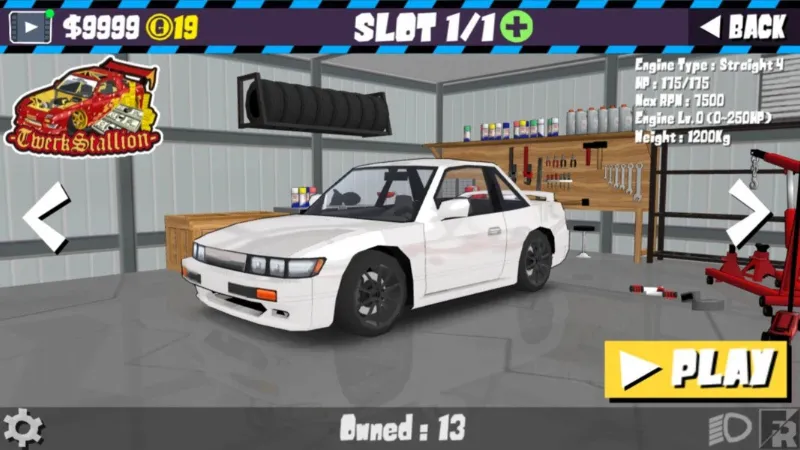 Xe thực hiện pha drift qua khúc cua trong FR Legends mod apk